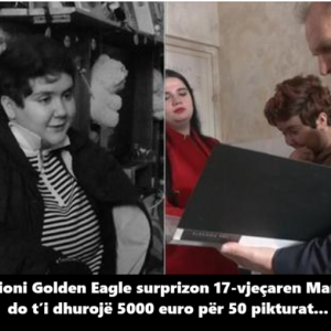 Fondacioni Golden Eagle surprizon 17-vjeçaren Mardalena, do t’i dhurojë 5000 euro për 50 pikturat…